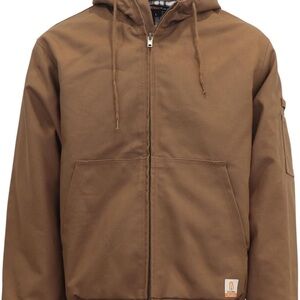 Brown Hooded Bocomal Jacket